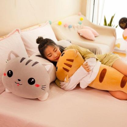 Cartoon Cat Plush Pillow Toy For Fun and Comfort Of All Ages