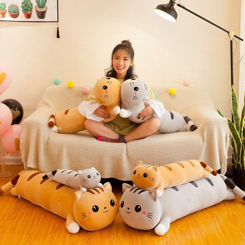 Cartoon Cat Plush Pillow Toy For Fun and Comfort Of All Ages