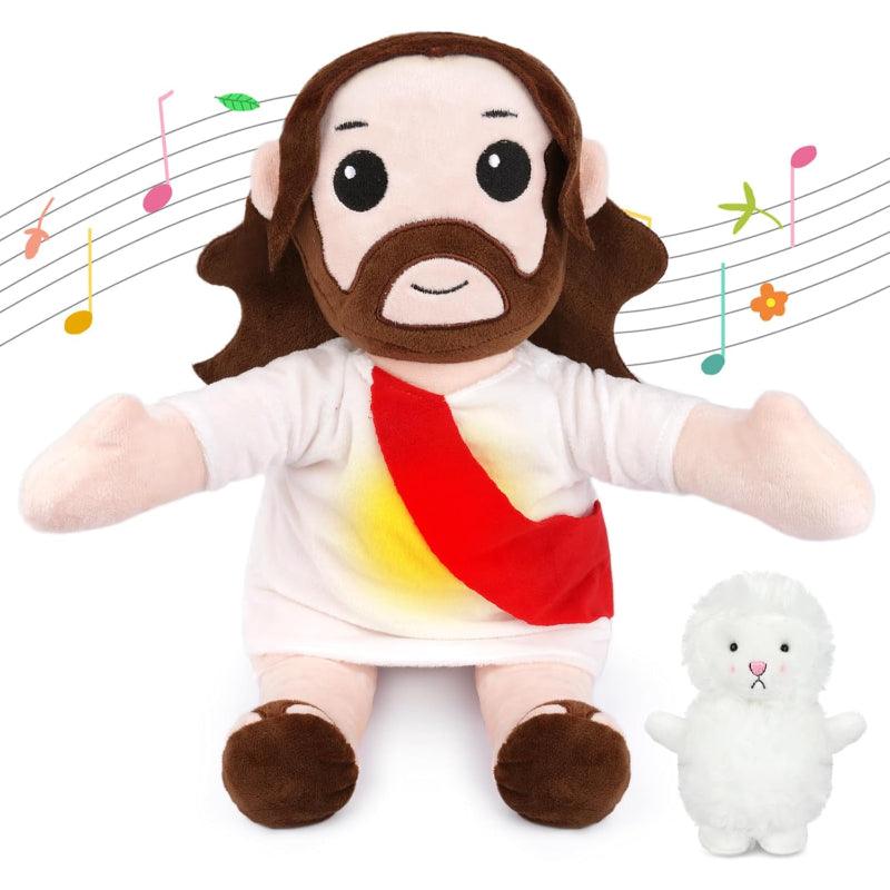 Jesus Soft Stuffed Toy With Music And Light For Church