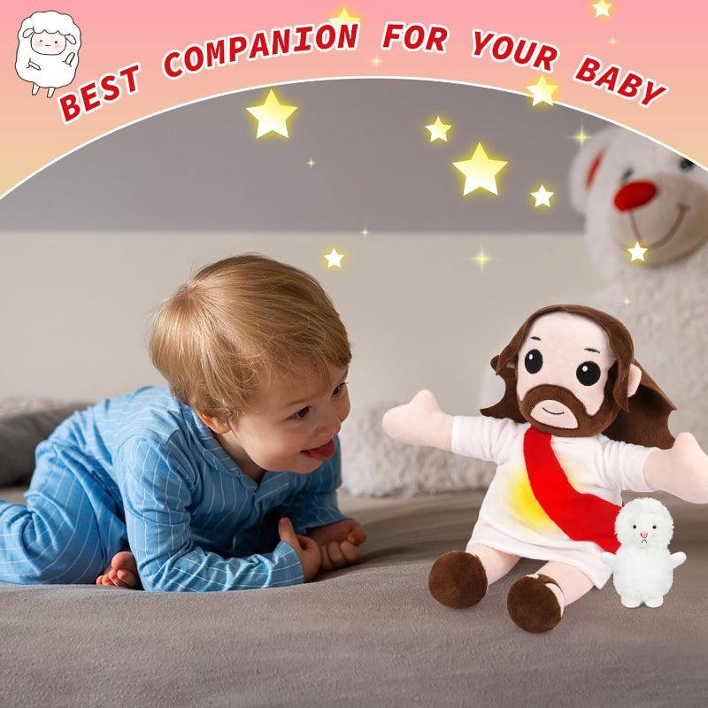 Jesus Soft Stuffed Toy With Music And Light For Church