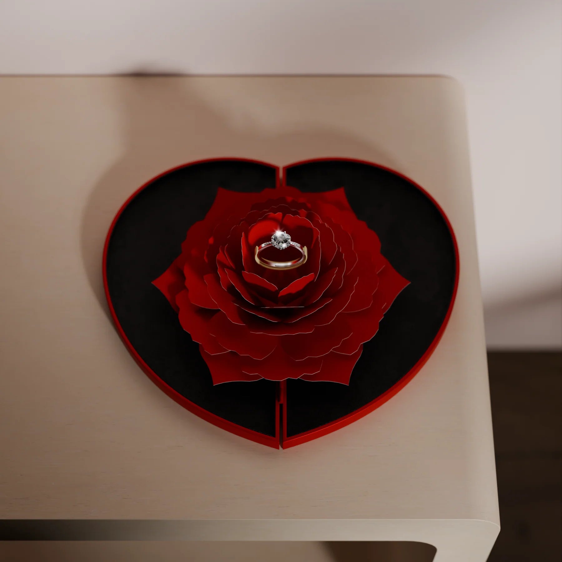 Petal Keepsake Ring Box