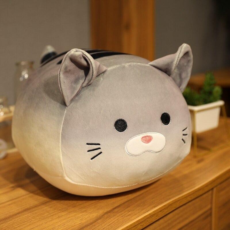 Cat Head Plush Pillow Toy Comfy Cushion For Gifting