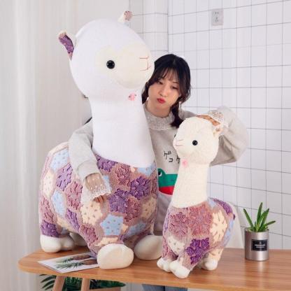 Cartoon Alpacasso Plush Pillow With Soft Cotton Llama