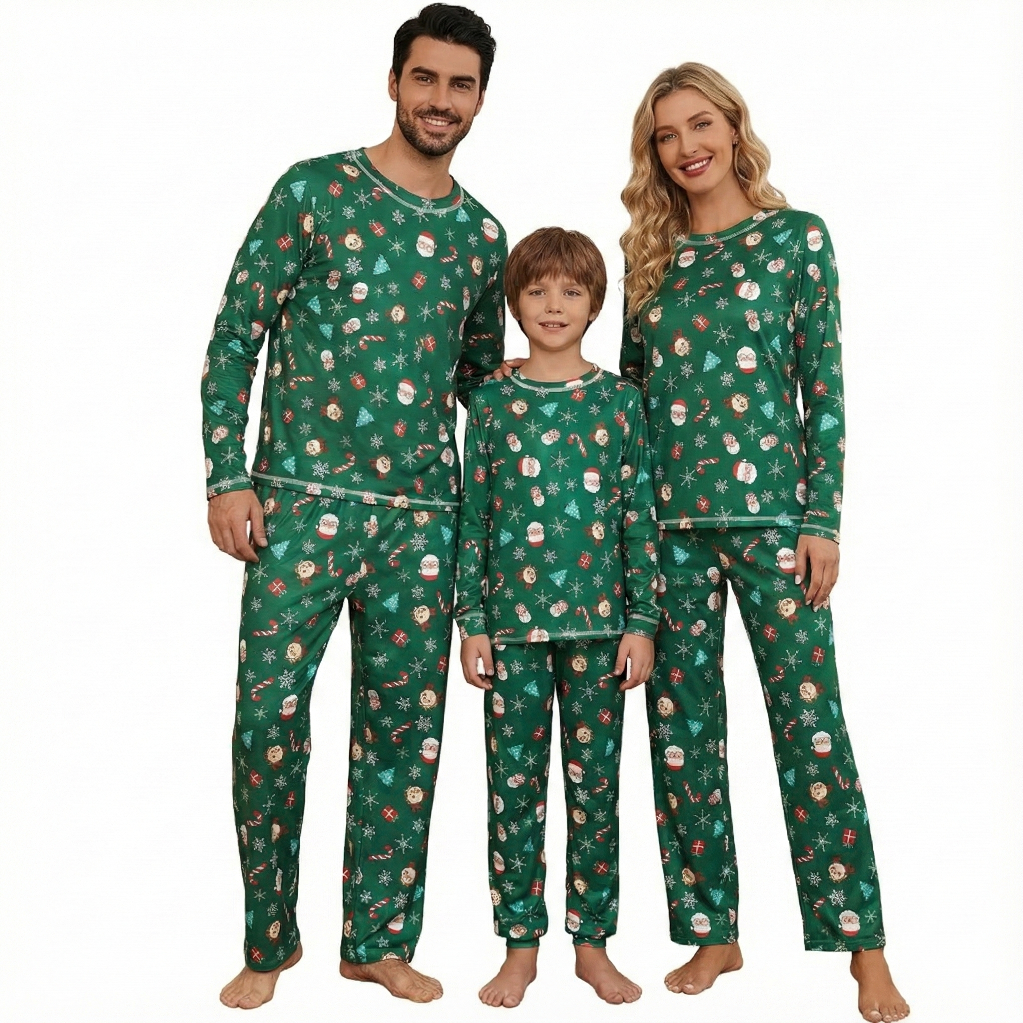  Soft Christmas Matching Family Pajama Set