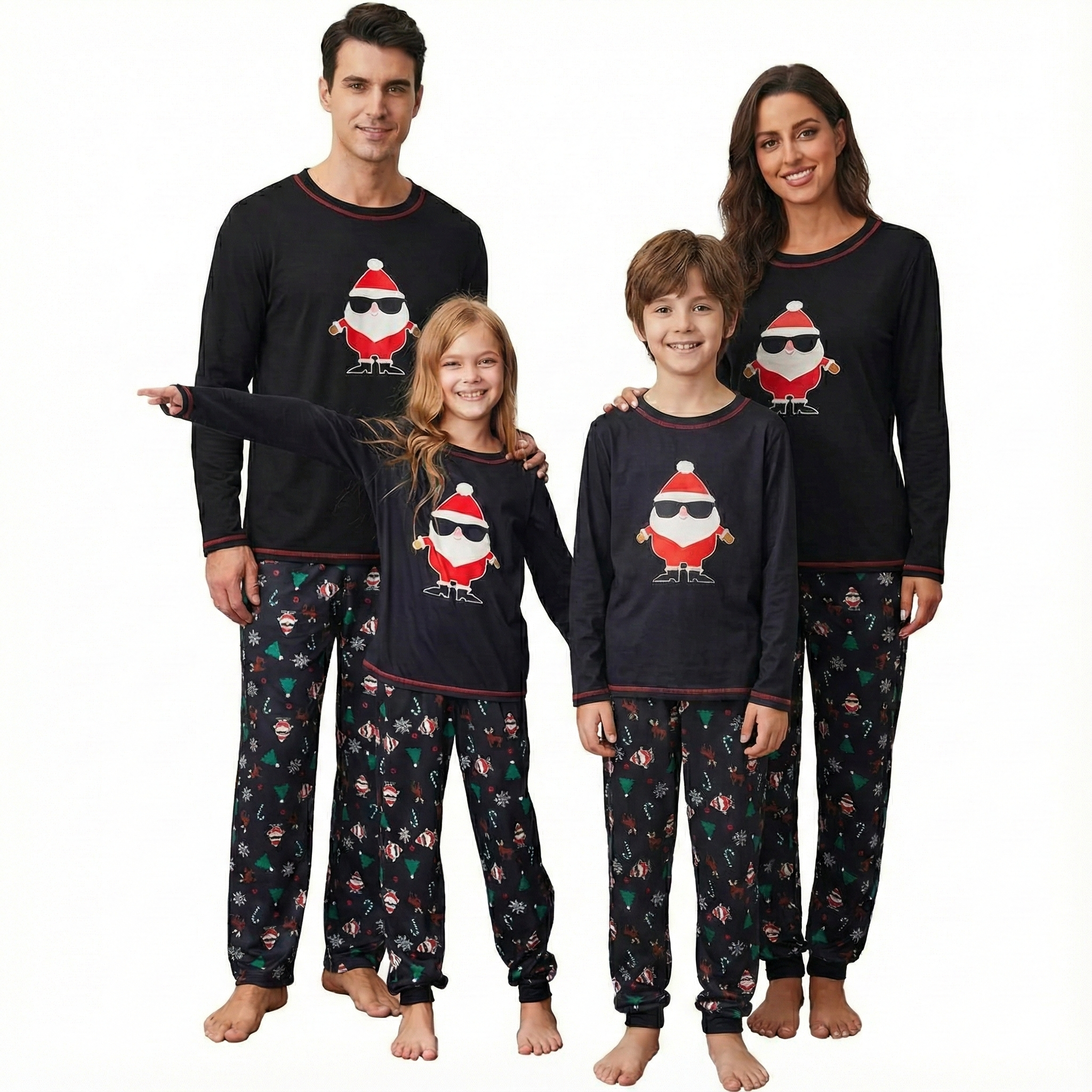  Soft Christmas Matching Family Pajama Set