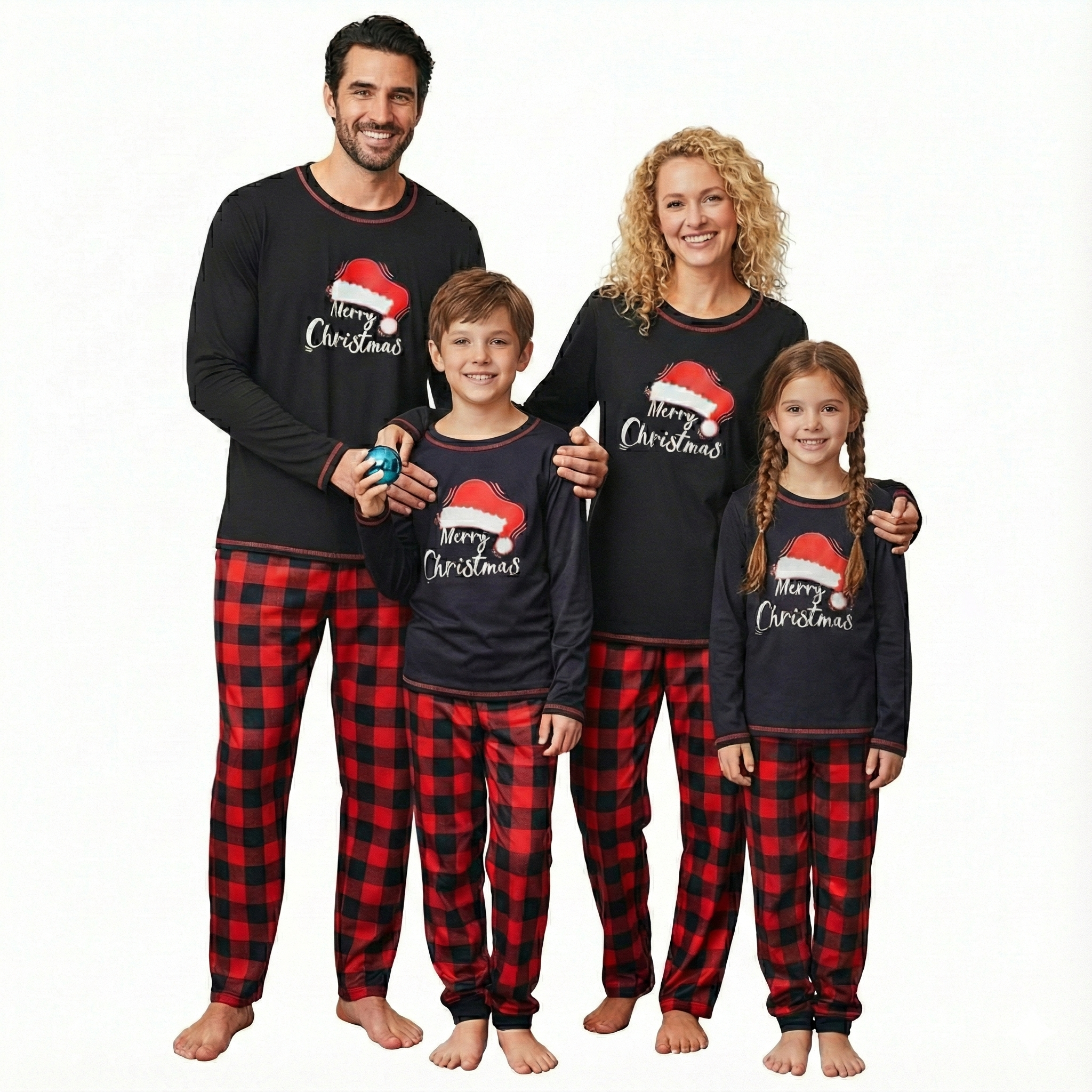  Soft Christmas Matching Family Pajama Set