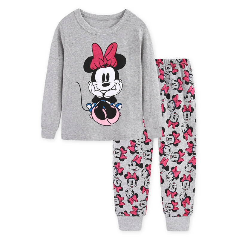 Mickey-Minnie Mouse Cosplay Pajama Set For Kids-Original Pajamas