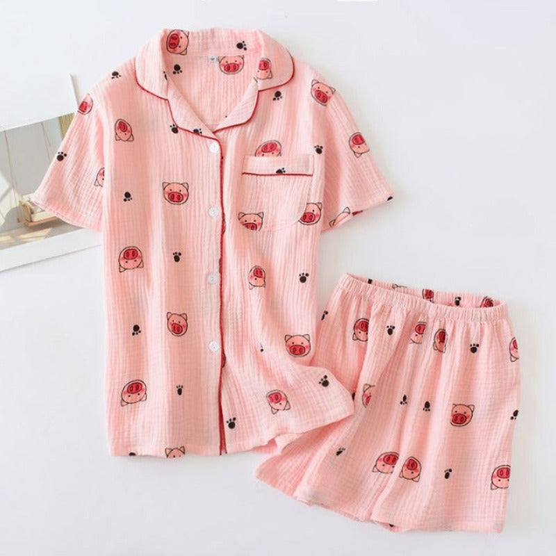 Stylish Short Sleeved Sleepwear-Original Pajamas