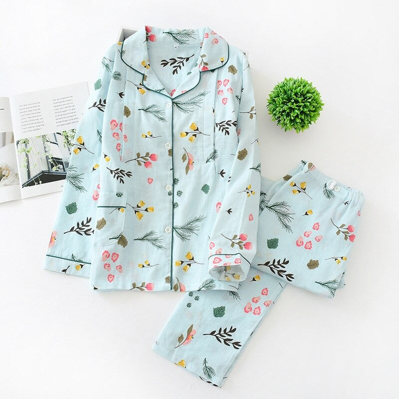 Floral Summer Pajamas-Original Pajamas