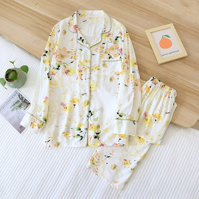 Comfortable Floral Pattern Pajamas-Original Pajamas