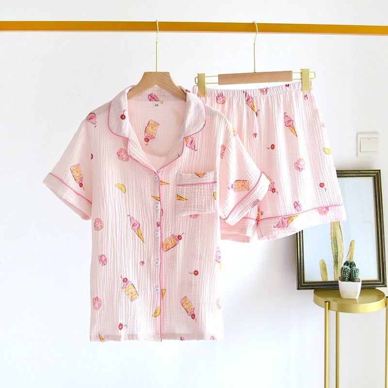 Stylish Short Sleeved Sleepwear-Original Pajamas