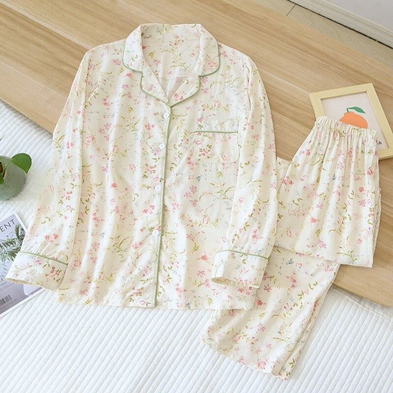 Comfortable Floral Pattern Pajamas-Original Pajamas