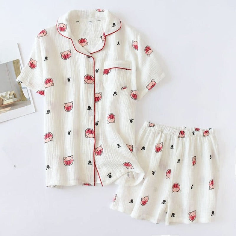 Stylish Short Sleeved Sleepwear-Original Pajamas