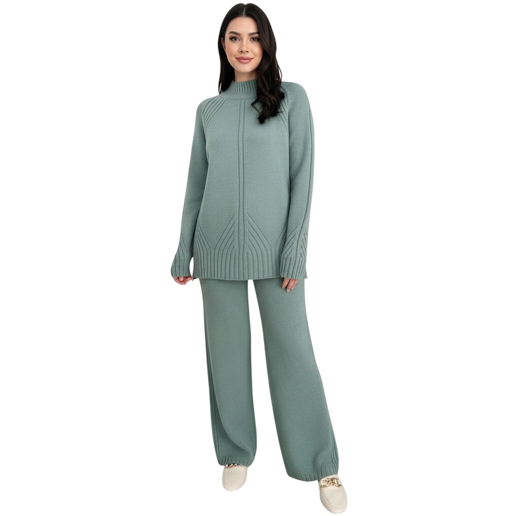  Autumn Shirt Coat Pants Blouse Set