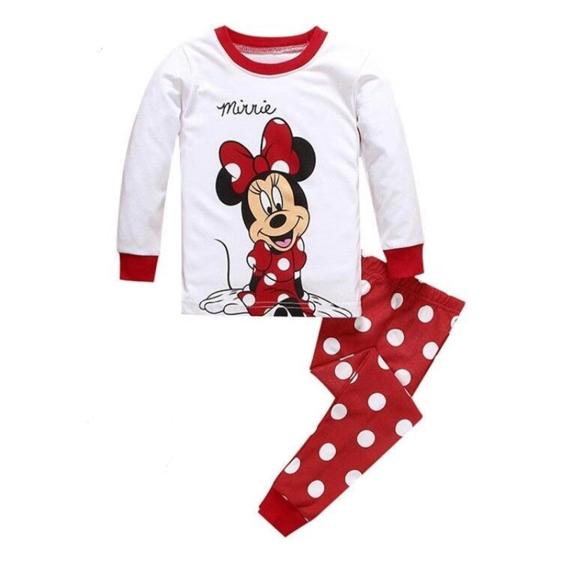 Mickey-Minnie Mouse Cosplay Pajama Set For Kids-Original Pajamas