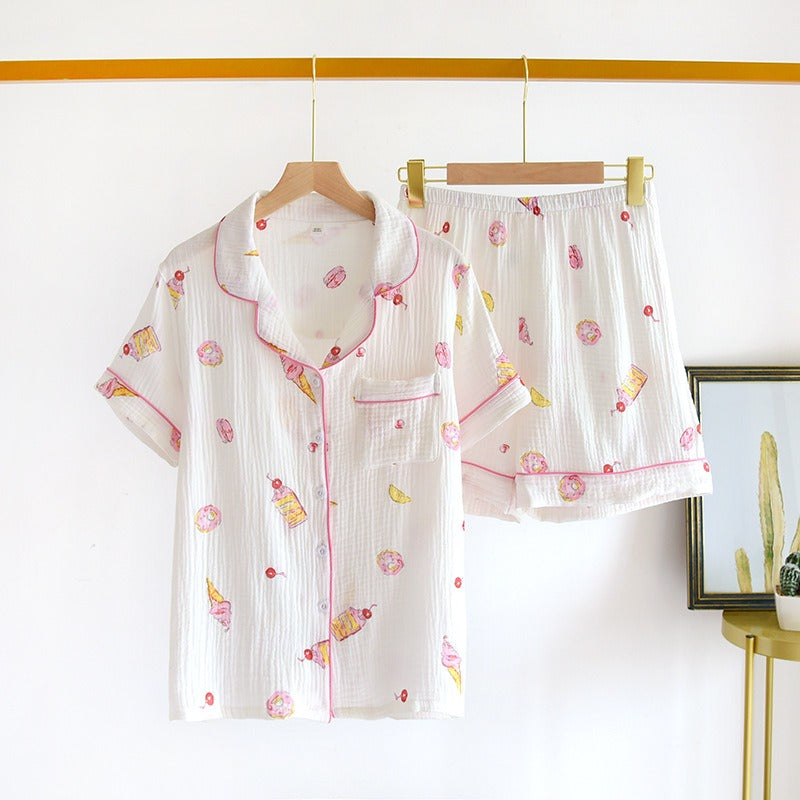 Stylish Short Sleeved Sleepwear-Original Pajamas