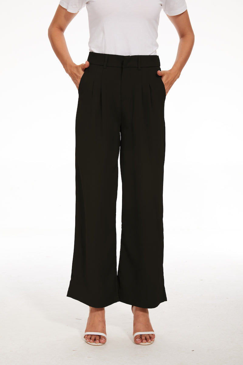 The Effortless Tailored Wide Leg Pants-Original Pajamas