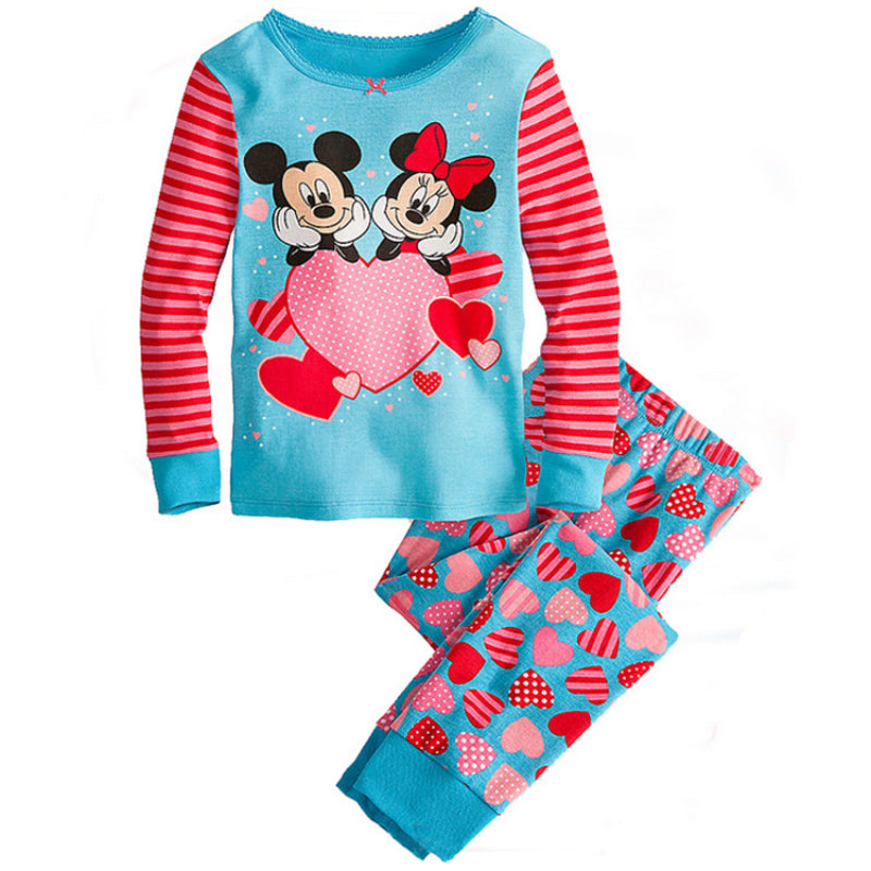 Mickey-Minnie Mouse Cosplay Pajama Set For Kids-Original Pajamas