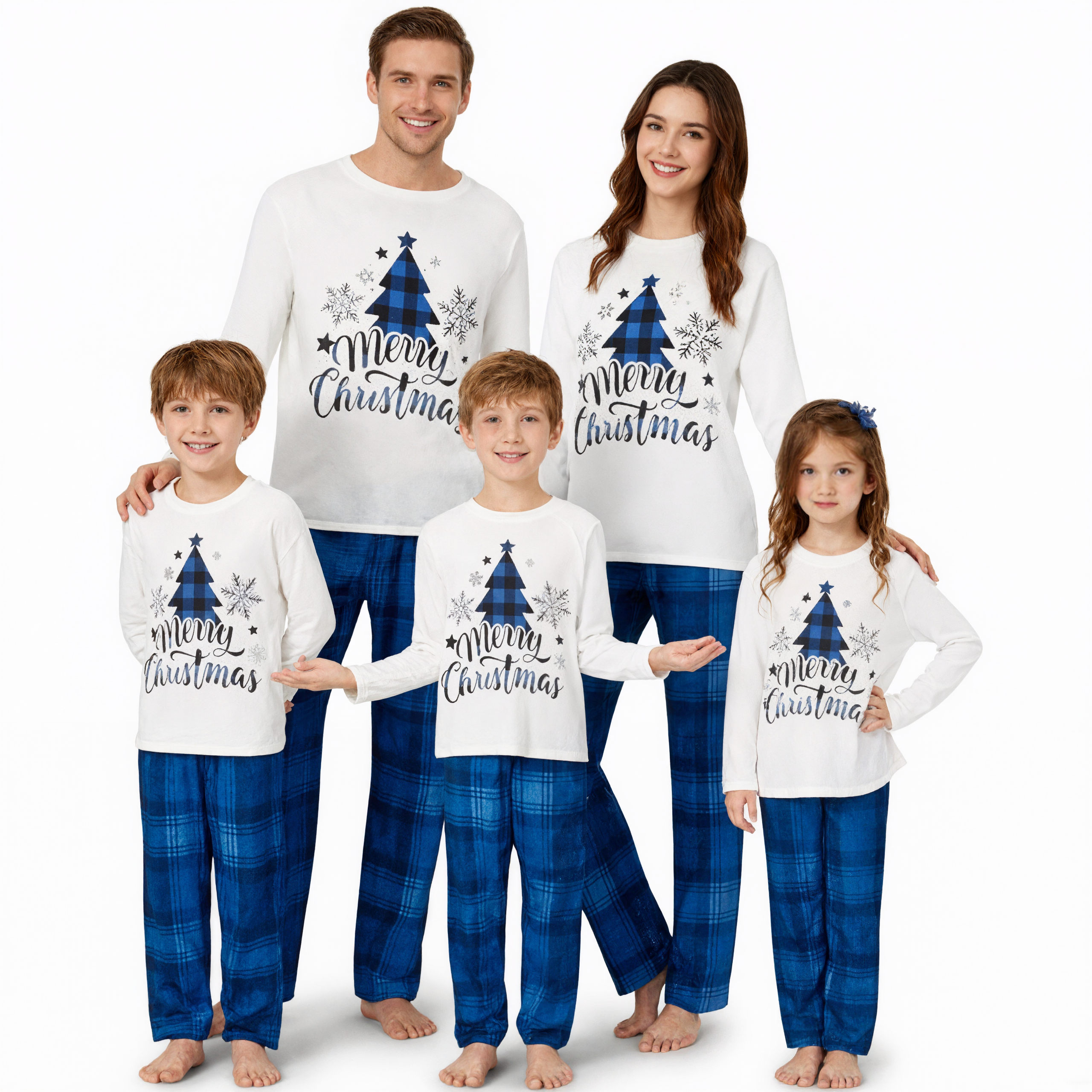 Holiday Matching Cotton Blend Sleepwear Set