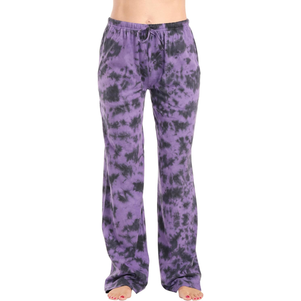 Plush Pajama Pants For Night Wear With Buffalo Plaid For Women