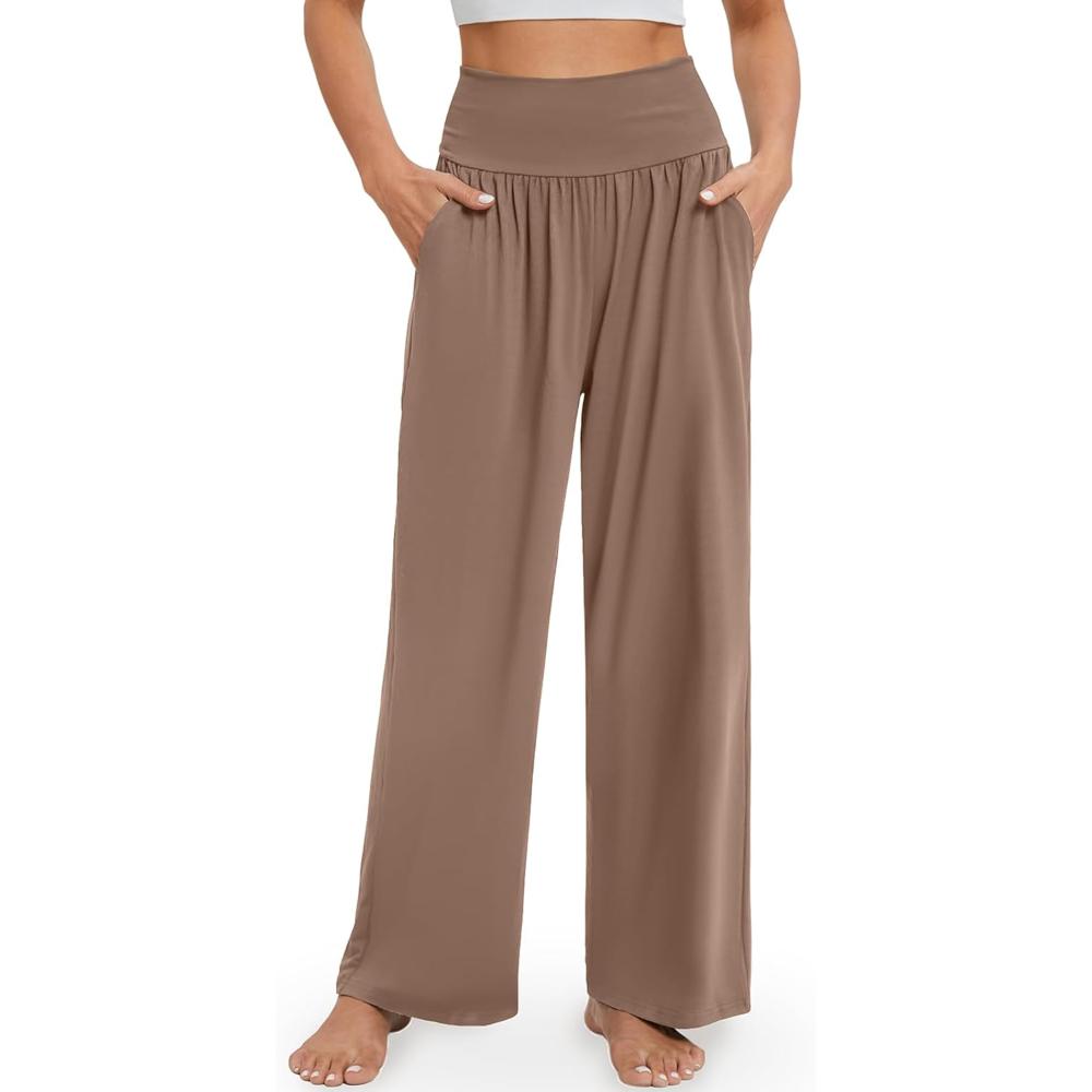 High Rise Lounge Pants With Pockets