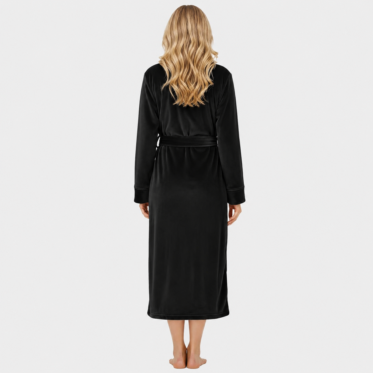 Plush Fleece Long Fluffy Soft Bathrobe For Women