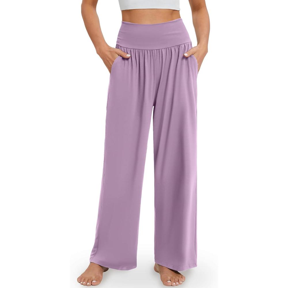 High Rise Lounge Pants With Pockets