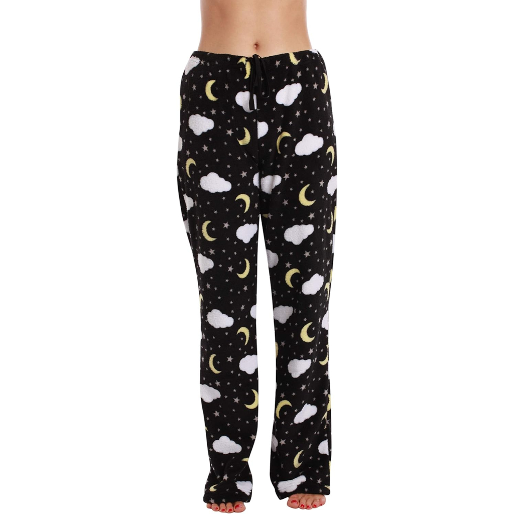 Plush Pajama Pants For Women For Night Wear
