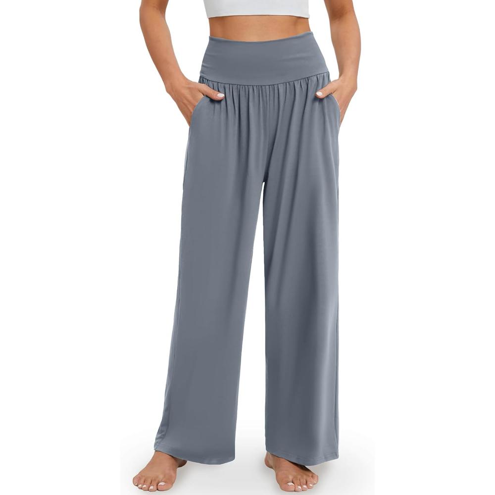 High Rise Lounge Pants With Pockets