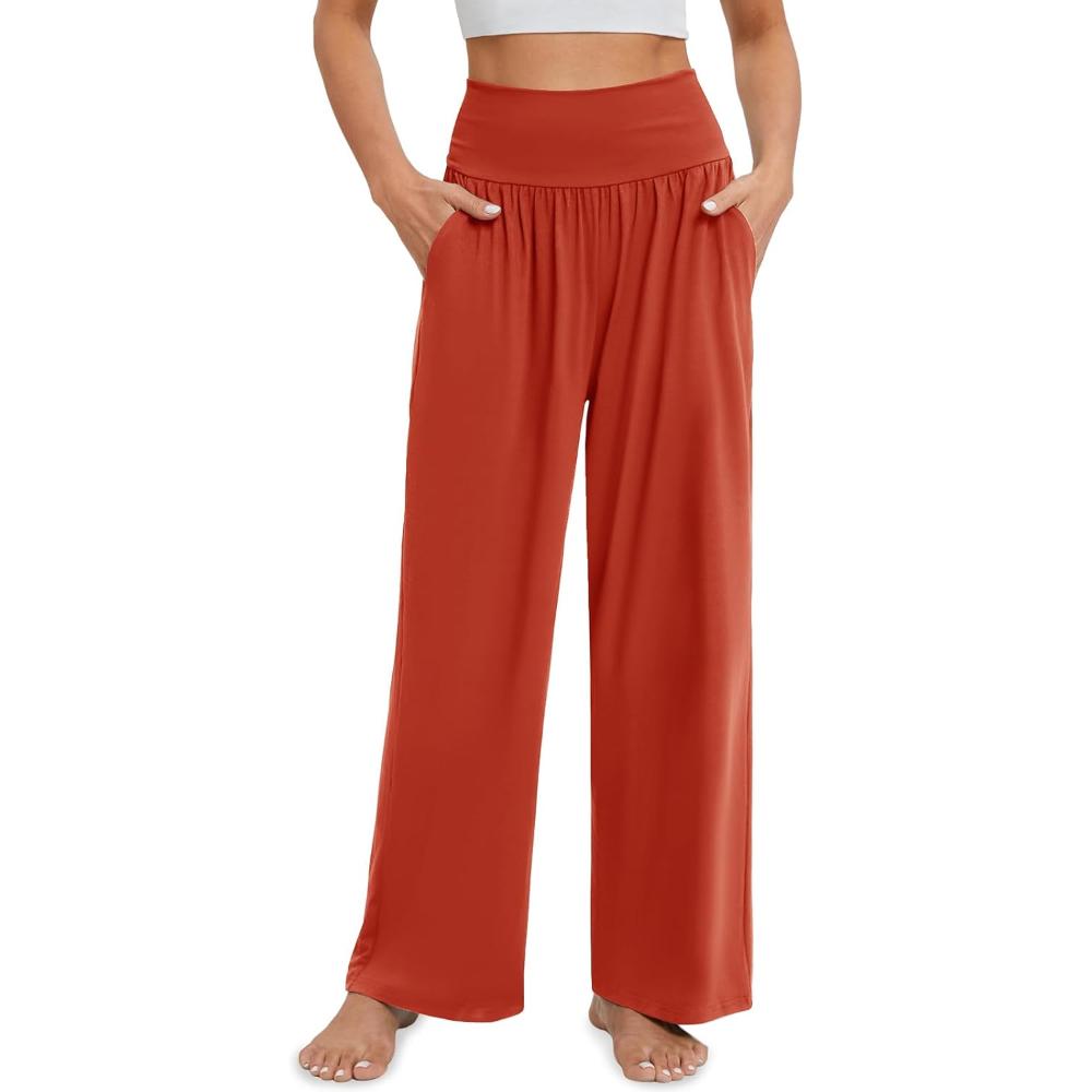 High Rise Lounge Pants With Pockets