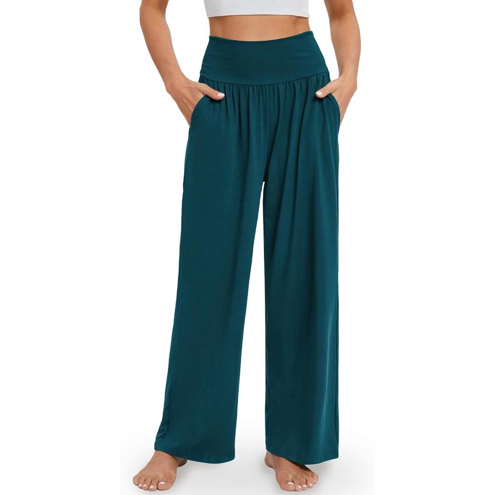 High Rise Lounge Pants With Pockets