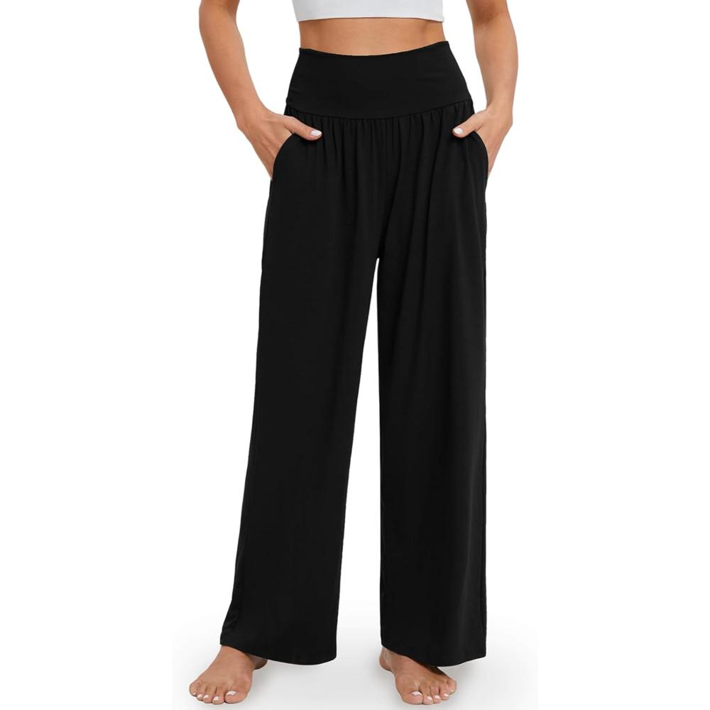 High Rise Lounge Pants With Pockets
