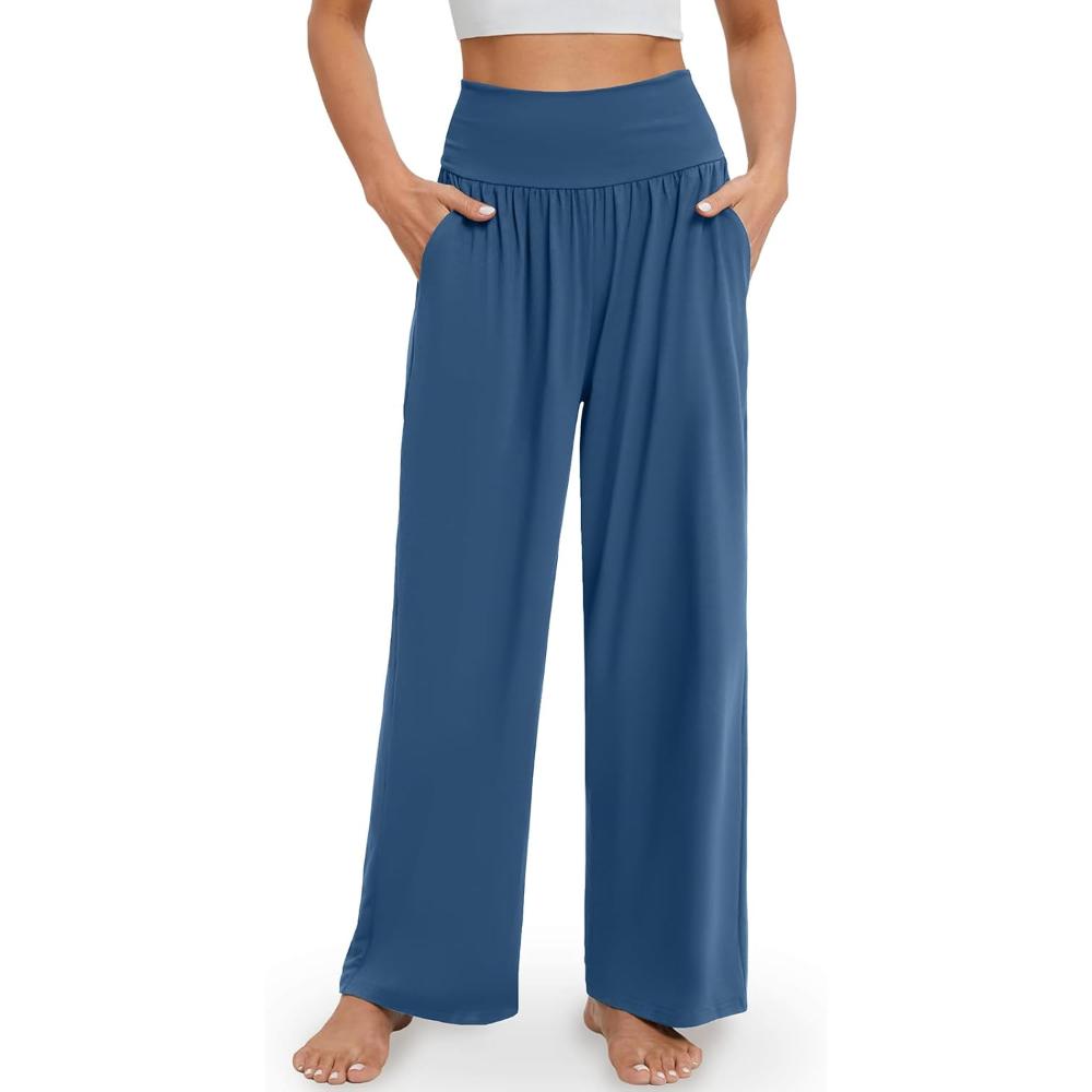 High Rise Lounge Pants With Pockets