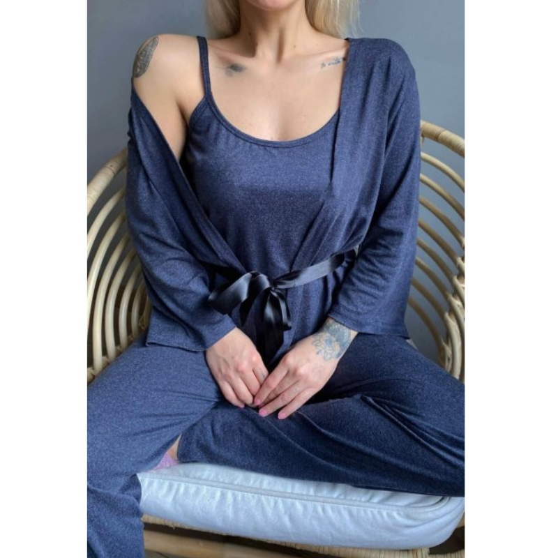 The Solid Long Pajama Set Affordable Comfy Pajamas-Original Pajamas