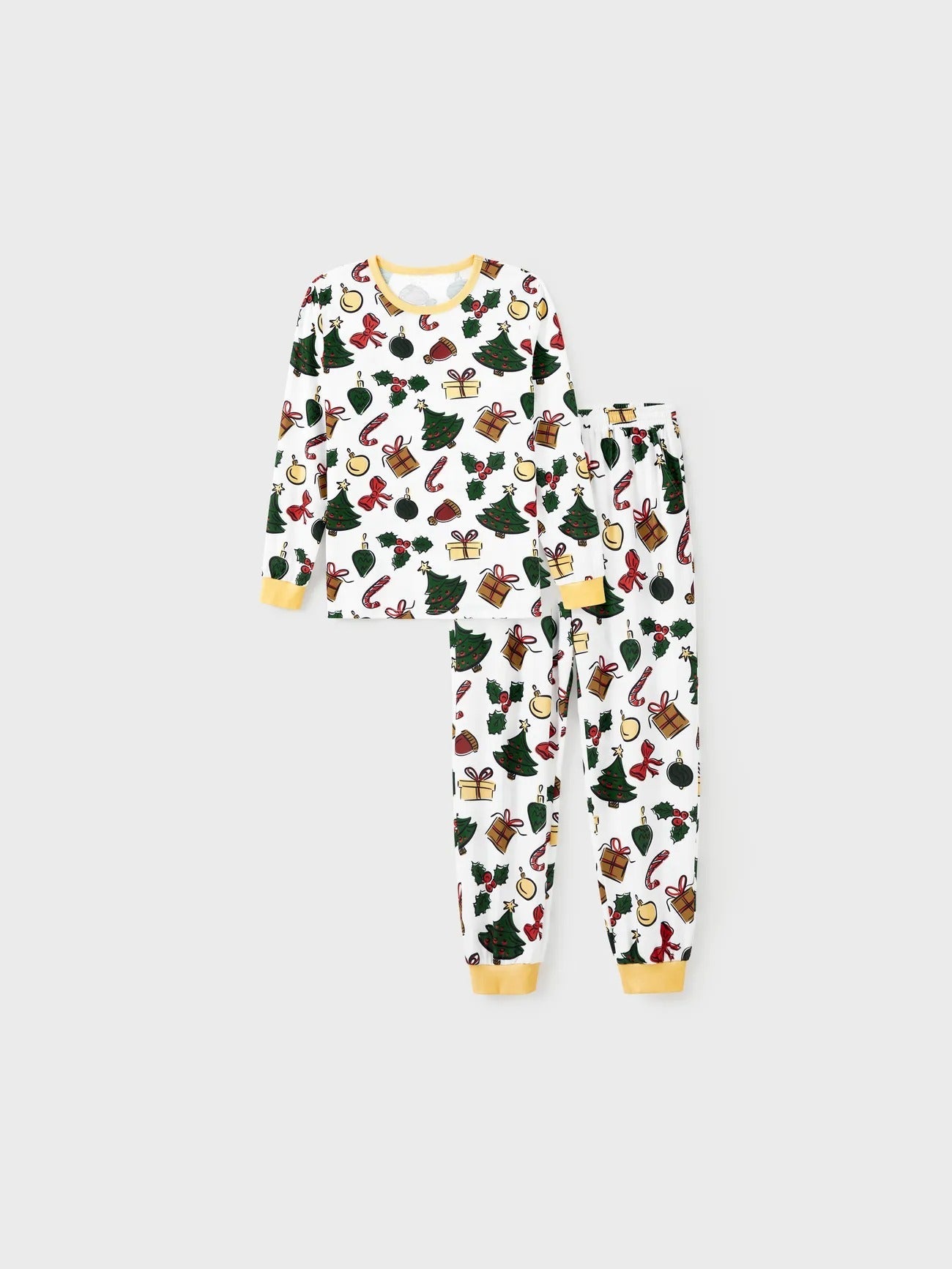 Christmas Tree And Gift Print Family Pajamas Set-Original Pajamas