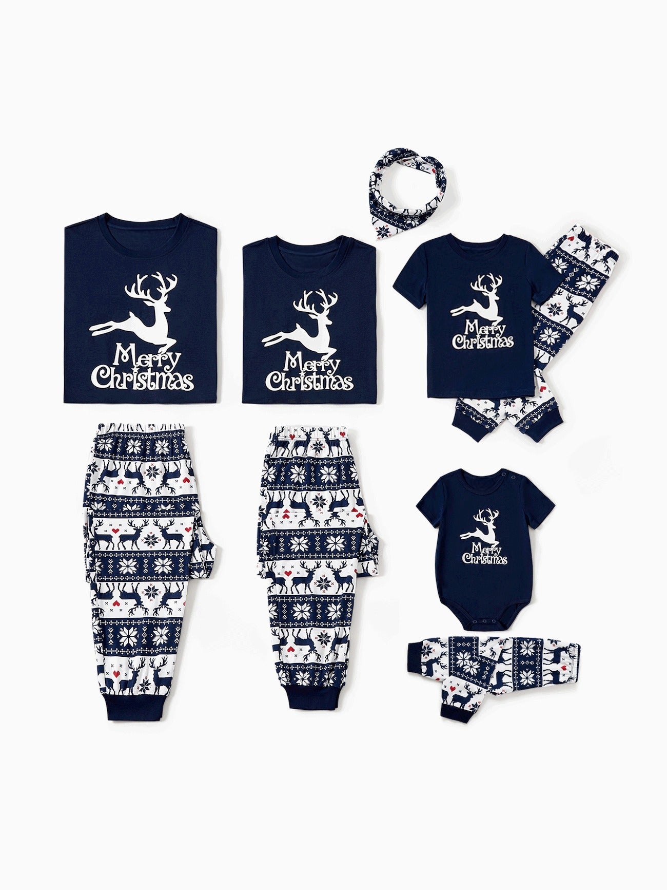 Christmas Glow In The Dark Reindeer Family Pajama Set-Original Pajamas