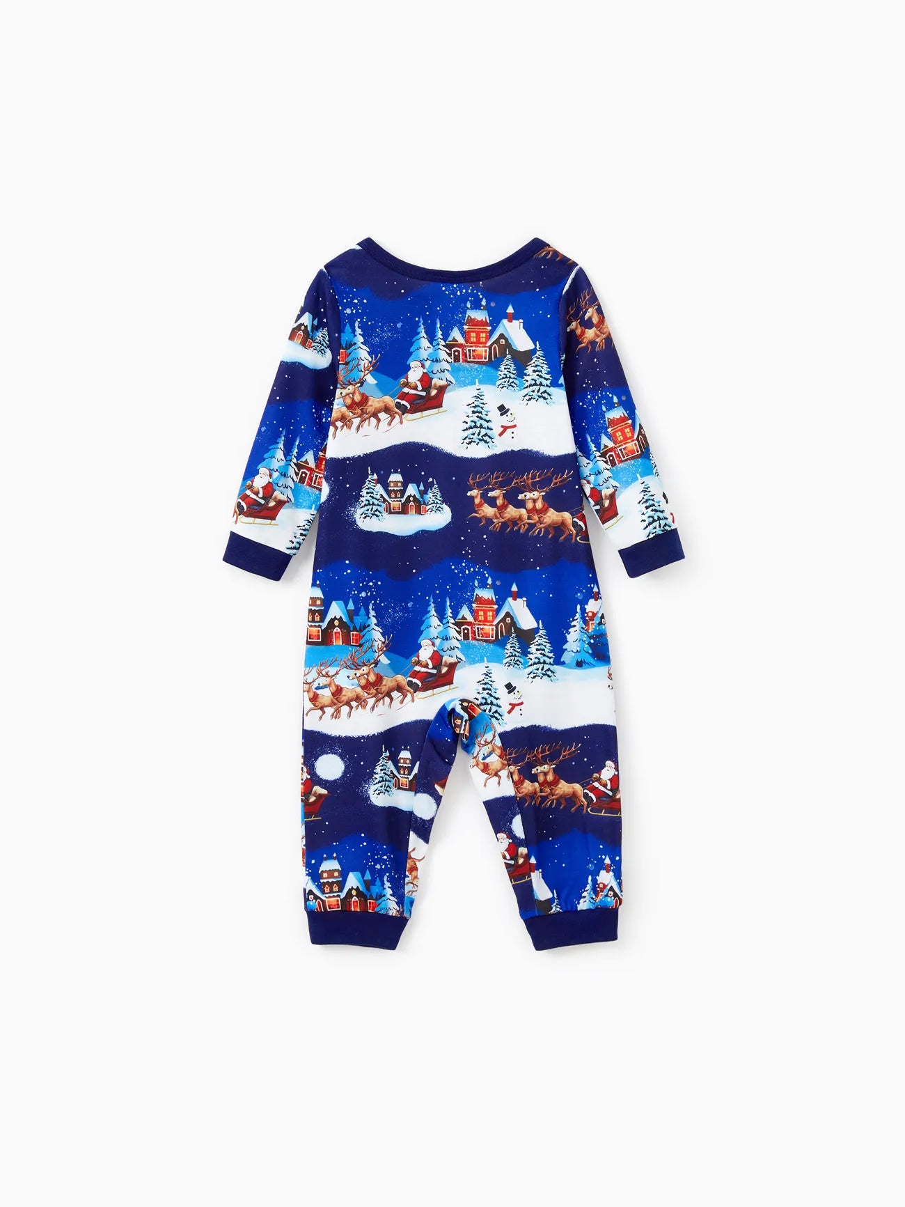 Santa Sleigh And Reindeer Family Matching Pajamas Set-Original Pajamas