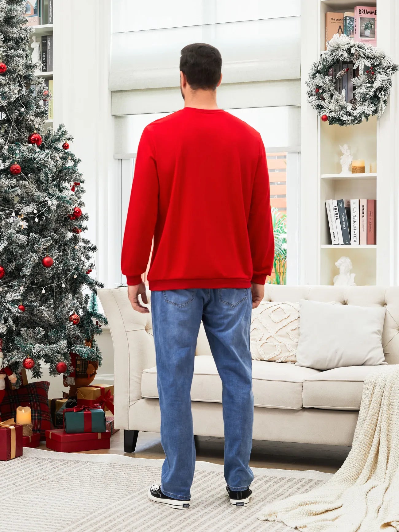 Mickey And Friends Printed Family Christmas Matching Sweatshirt-Original Pajamas