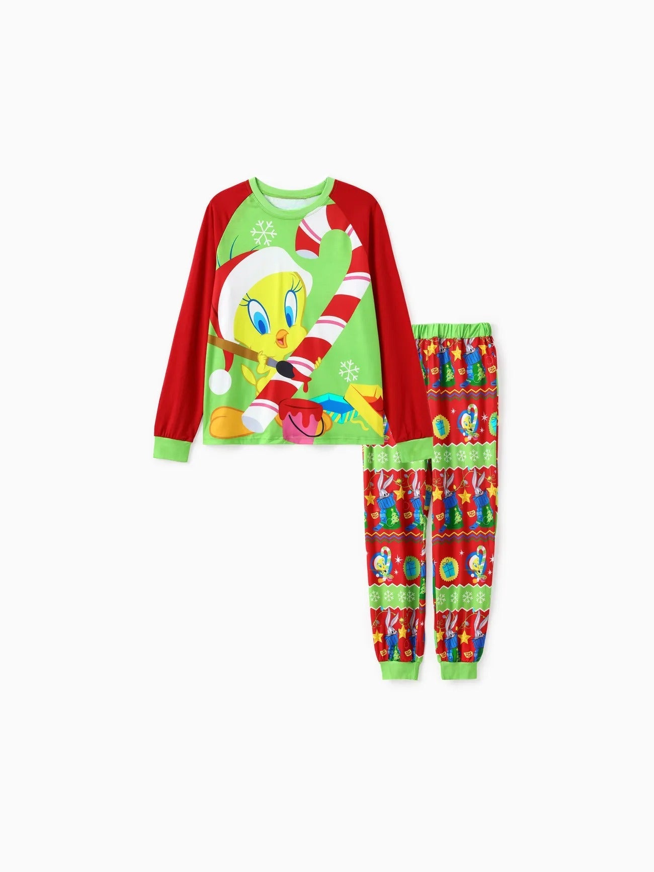 Family Matching Looney Tunes Printed Christmas Pajamas Set-Original Pajamas