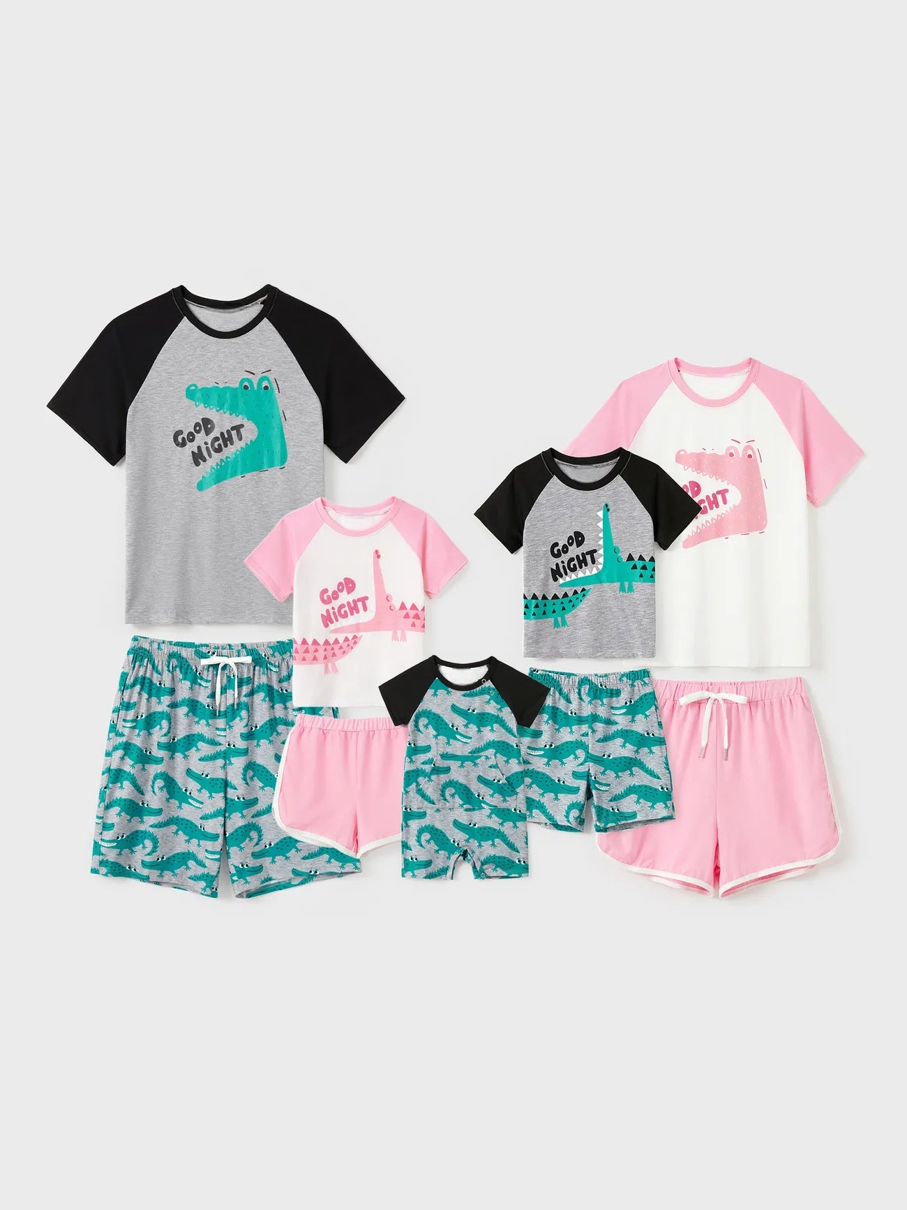Family Matching Crocodile Print Summer Pajamas-Original Pajamas