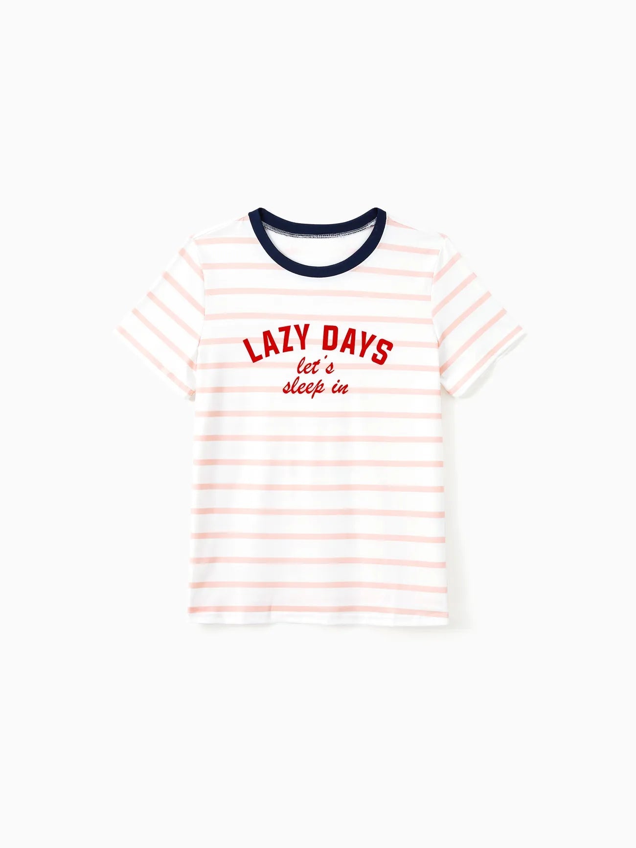 Family Matching Preppy Striped Pajama Set With Shorts-Original Pajamas