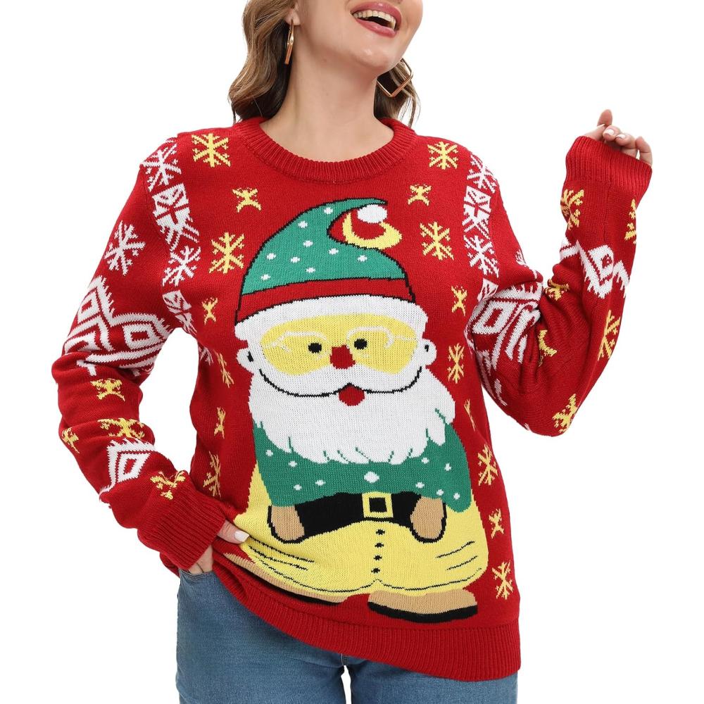 Novelty Holiday Print Christmas Sweater-Original Pajamas