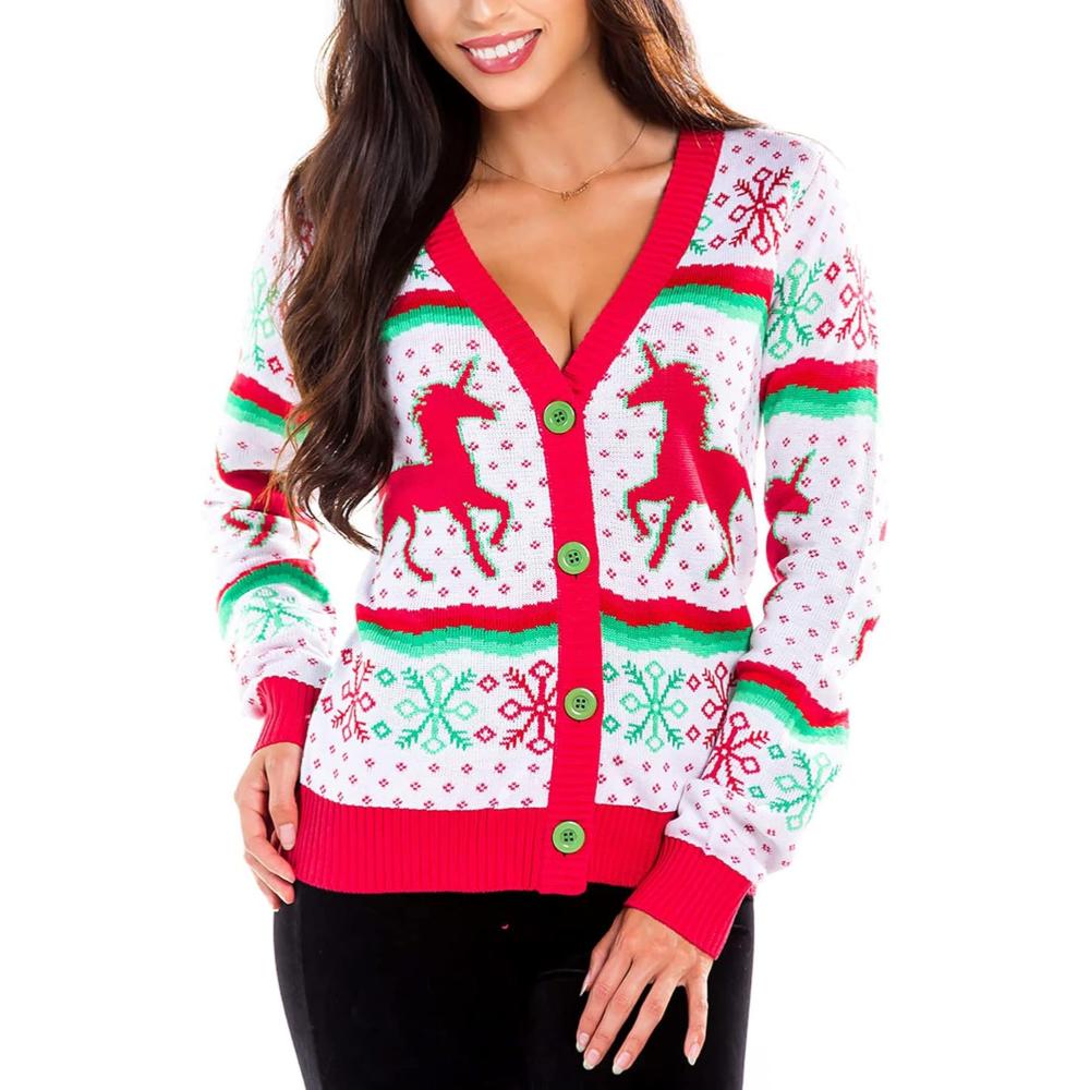 Holiday Sweaters with Festive Animal and Patterned Designs-Original Pajamas