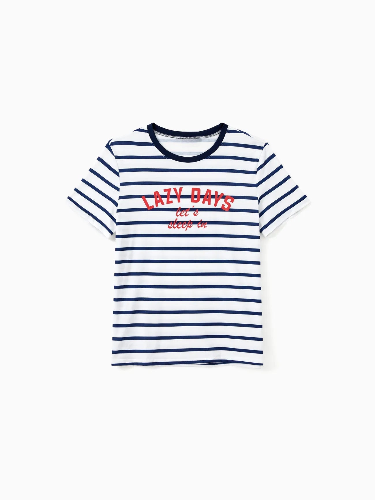 Family Matching Preppy Striped Pajama Set With Shorts-Original Pajamas