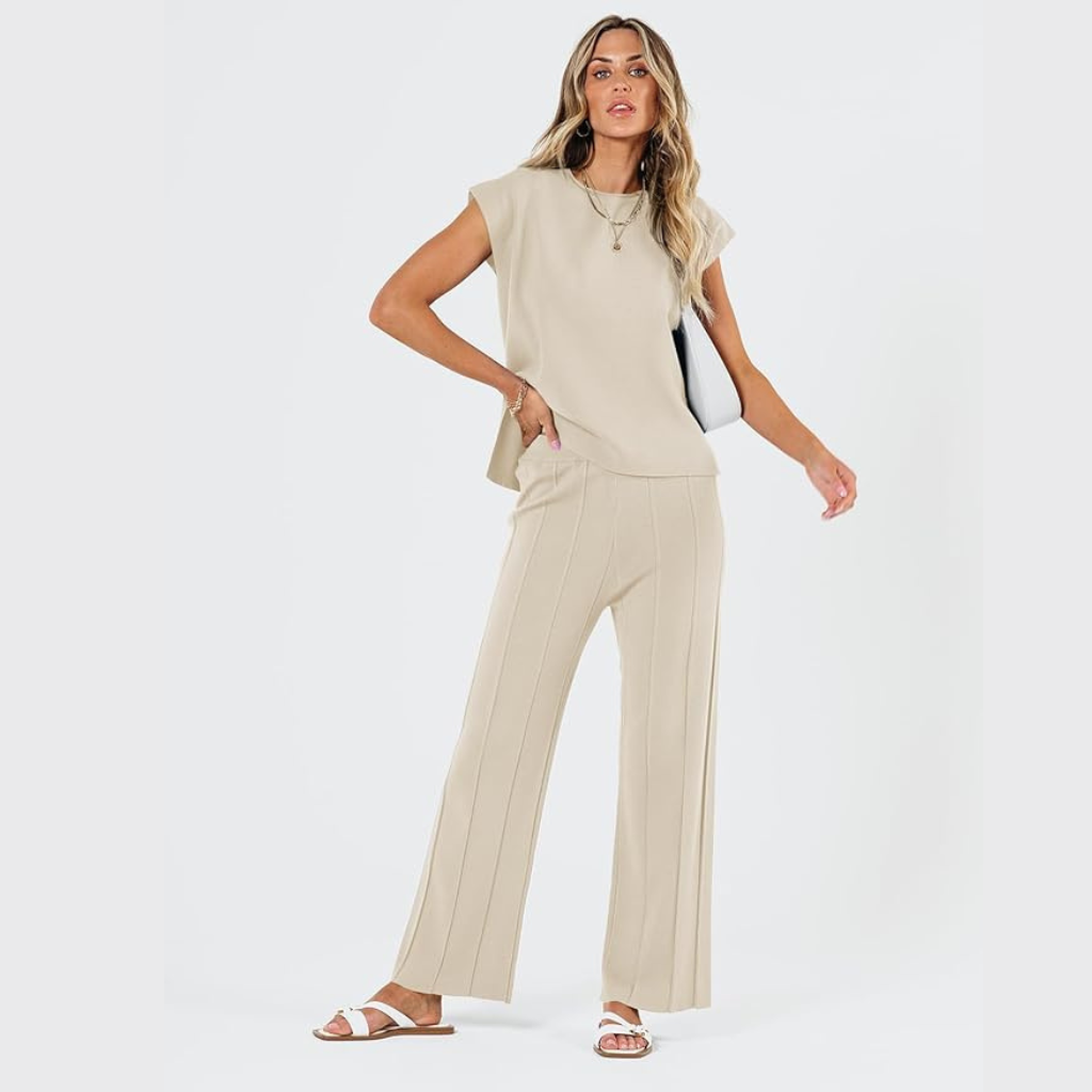 Matching 2 Piece Knit Sets For Women