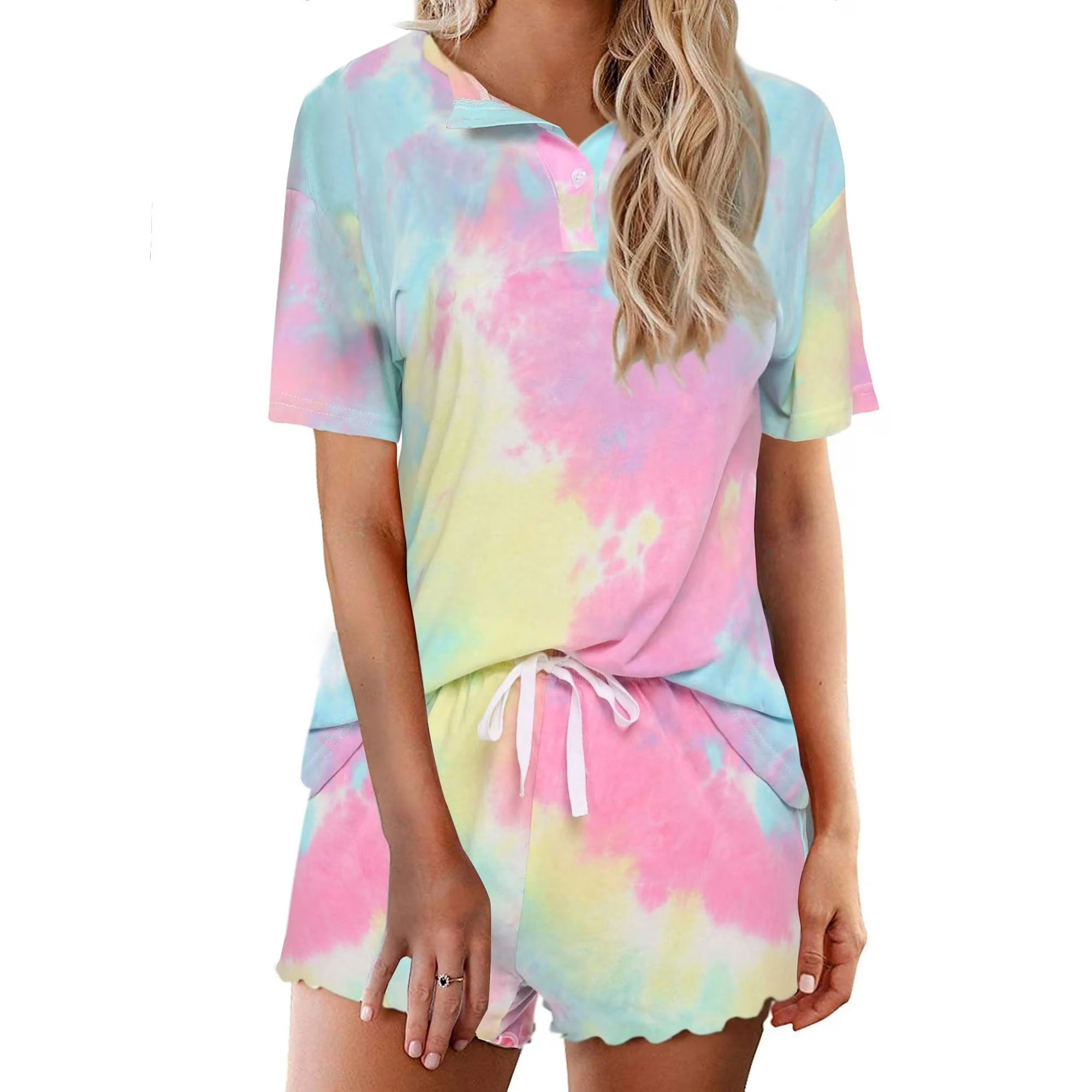 Pajama Sets for Women 2 Piece Tie Dye Loungewear Set