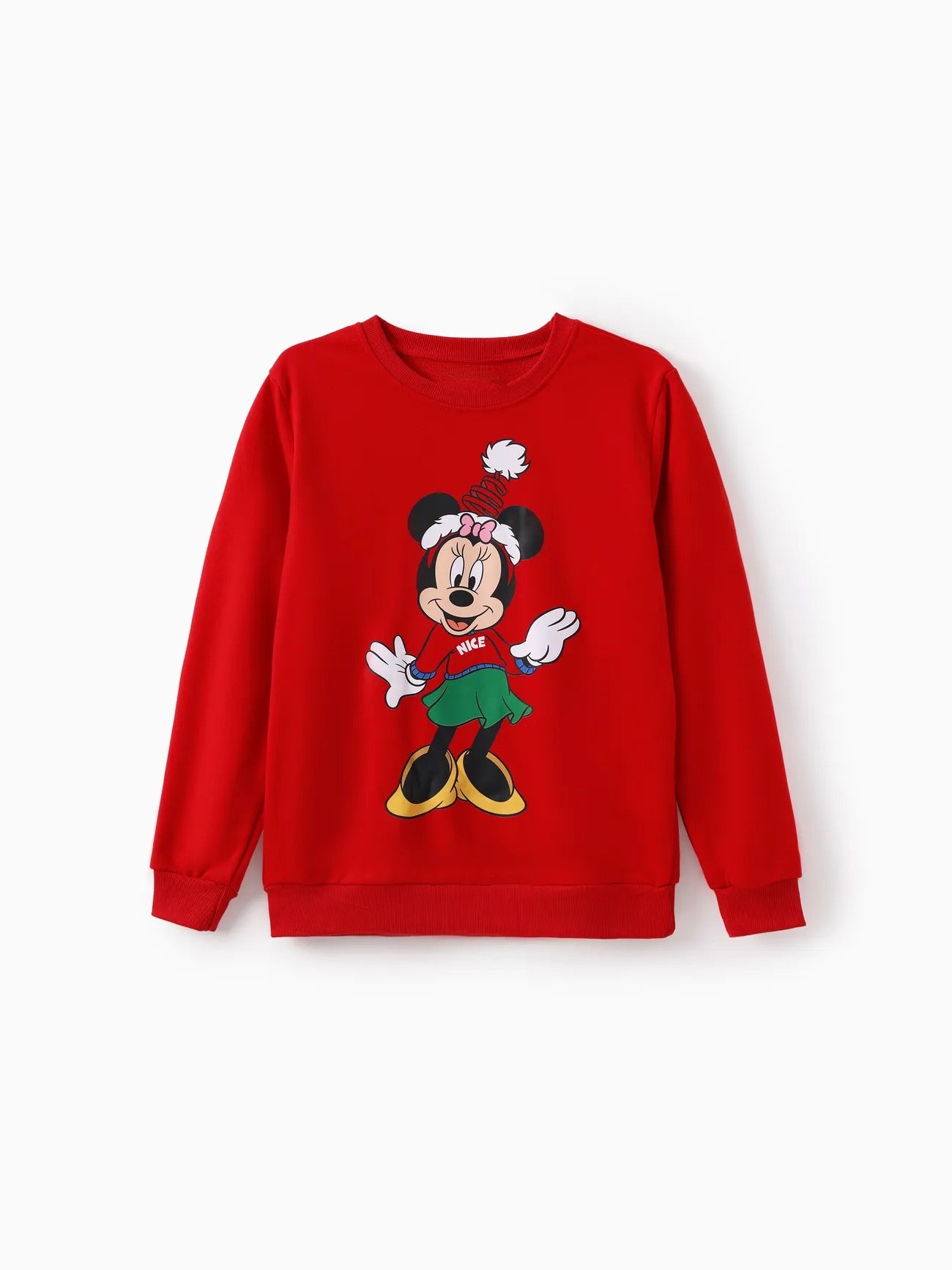 Mickey And Friends Printed Family Christmas Matching Sweatshirt-Original Pajamas