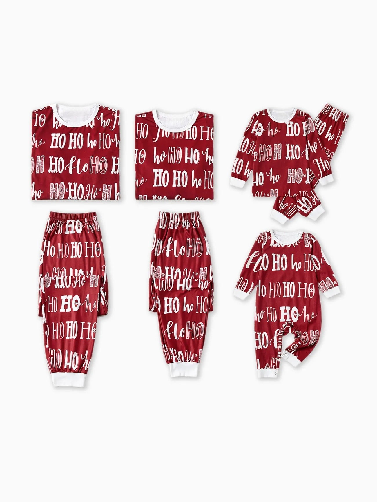 Christmas Family Matching Letter Print Pajama Sets-Original Pajamas