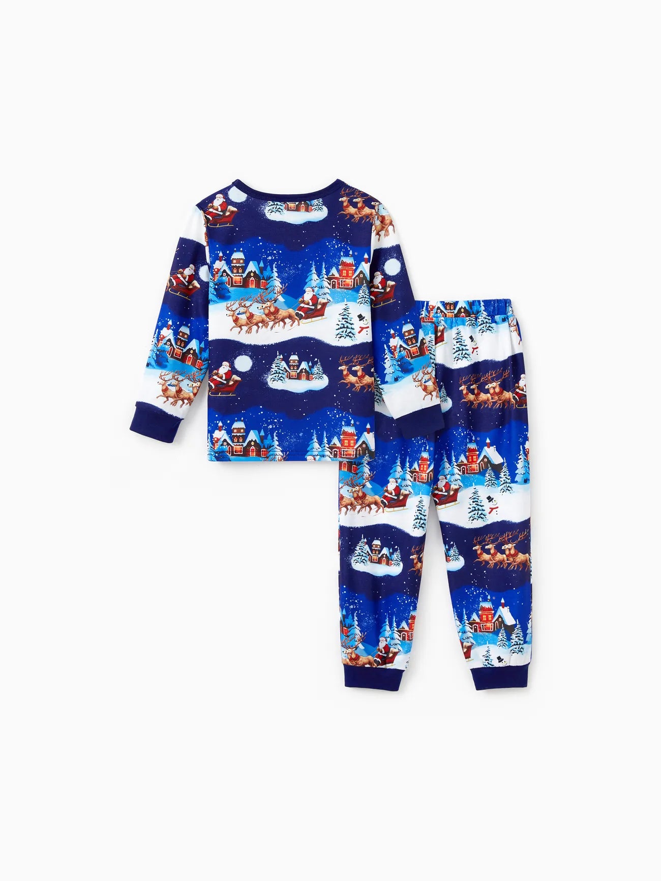 Santa Sleigh And Reindeer Family Matching Pajamas Set-Original Pajamas