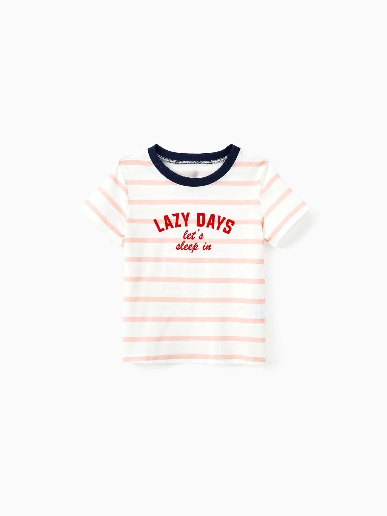 Family Matching Preppy Striped Pajama Set With Shorts-Original Pajamas